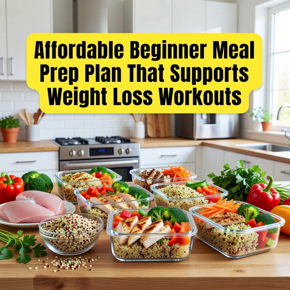 Affordable Beginner Meal Prep Plan That Supports Weight Loss Workouts