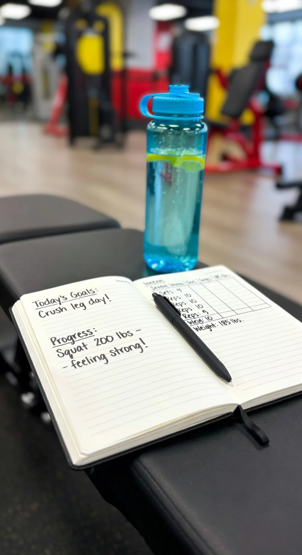 Beginner Fitness Journal That Pairs Mood Tracking with Every Workout Entry
