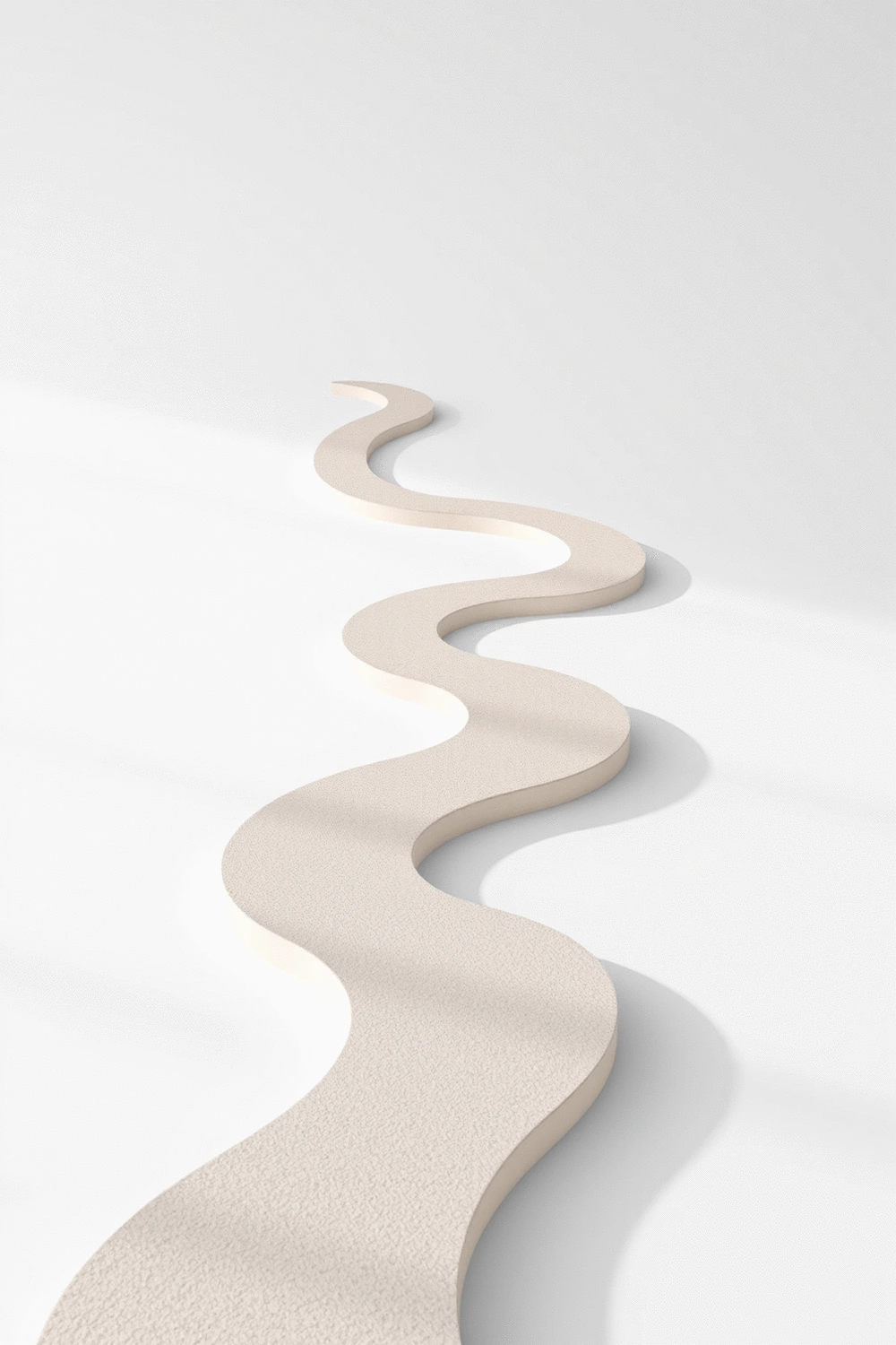 Stylized graphic showing a winding path with milestones, representing a weight loss journey.