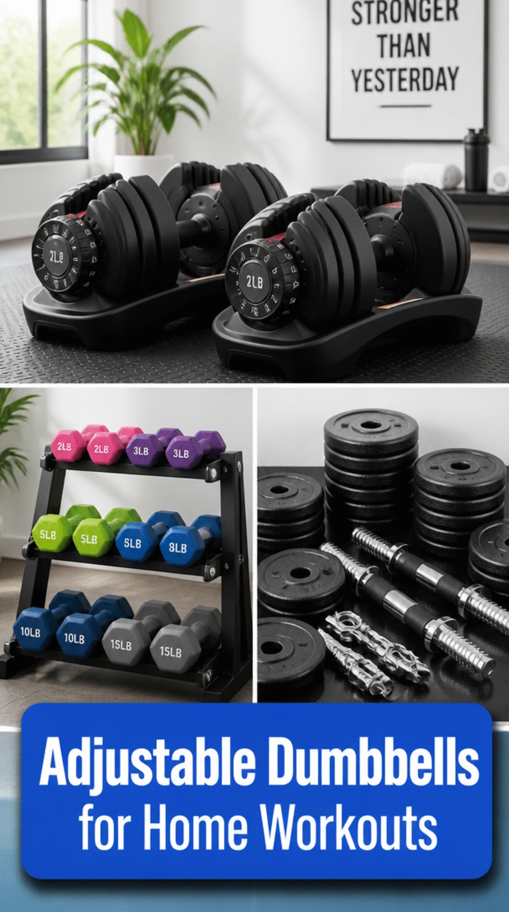 Adjustable Dumbbells That Make a 4-Week Home Plan Possible