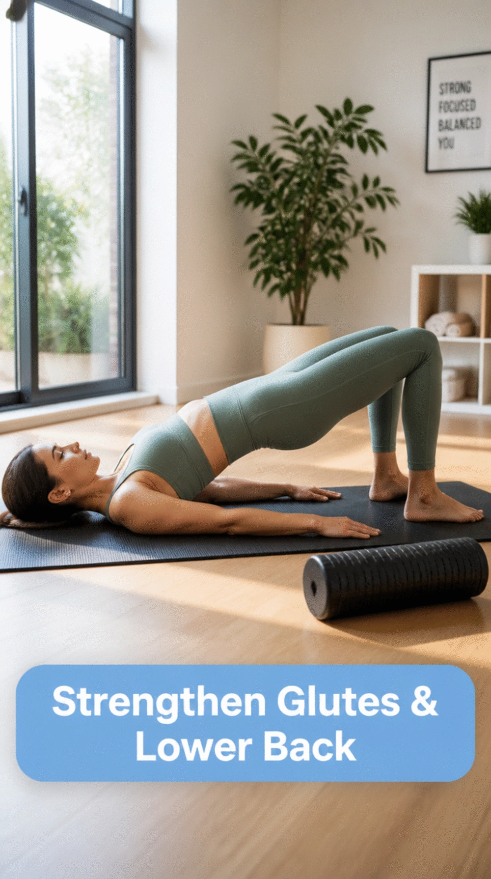 Beginner Pilates Bridge That Strengthens Glutes and Lower Back Together