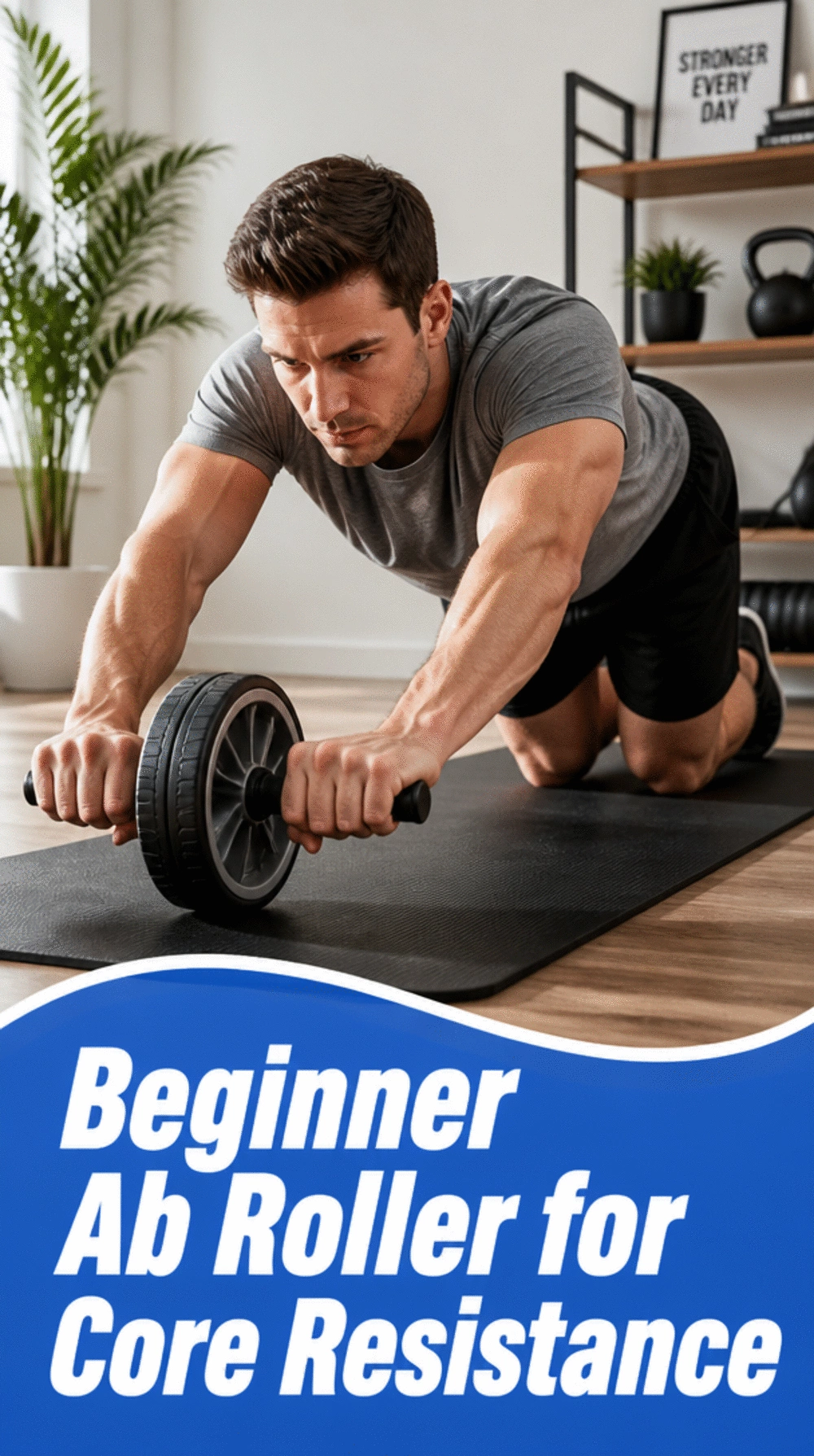 Beginner Ab Roller That Adds Core Resistance When Bodyweight Feels Easy
