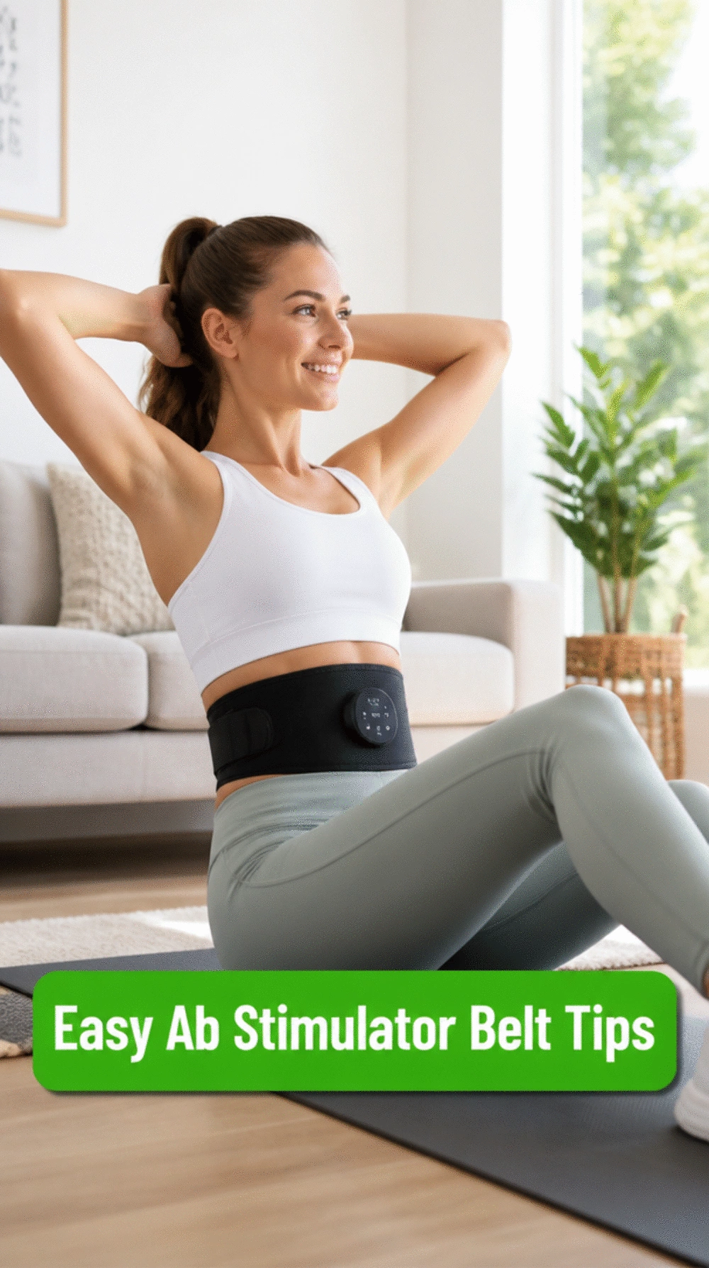 Beginner Ab Stimulator Belt That Women Use Between Flat Stomach Workouts