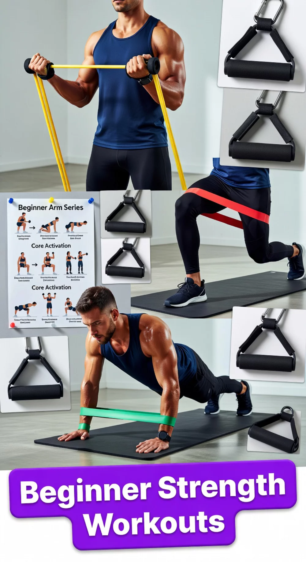 Beginner Strength Days That Target Arms, Legs, and Core