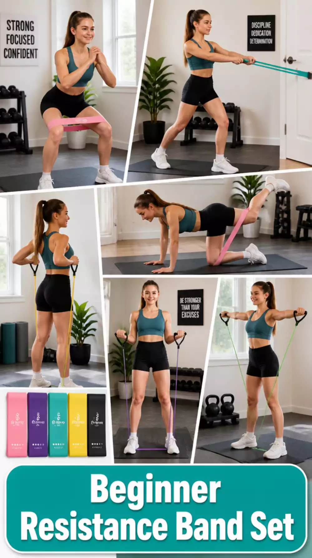 Beginner Resistance Band Set That Is Safe for Teen Strength Training