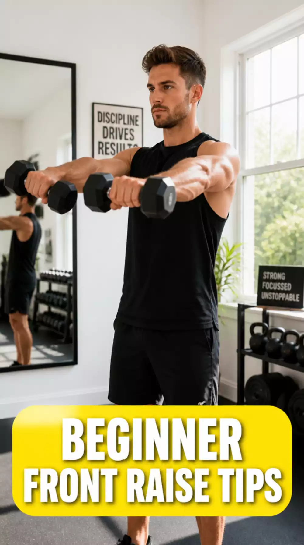 Beginner Front Raise That Strengthens the Front Shoulder for New Lifters