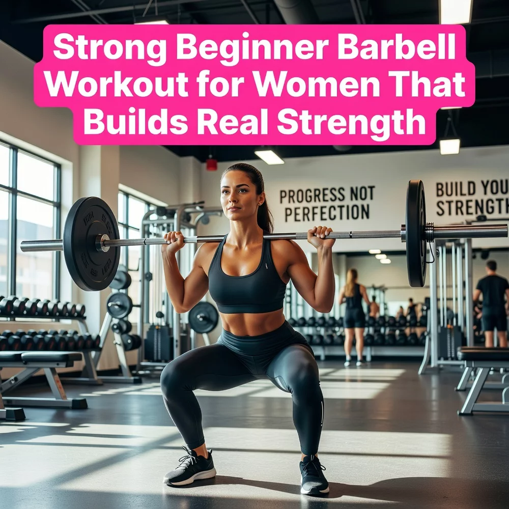 Strong Beginner Barbell Workout for Women That Builds Real Strength