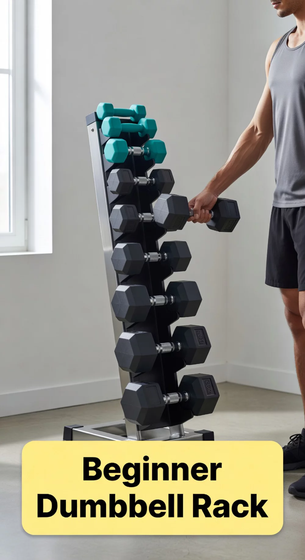 Beginner Dumbbell Weight Rack That Keeps a Home Gym Floor Tidy