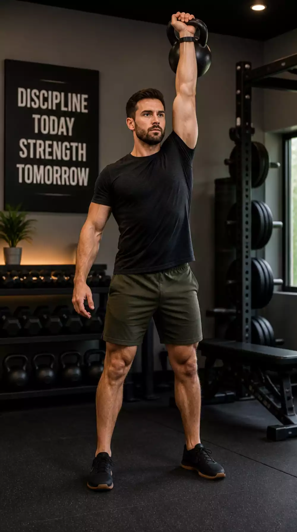 Beginner Kettlebell Press That Builds Shoulder and Arm Strength at Home