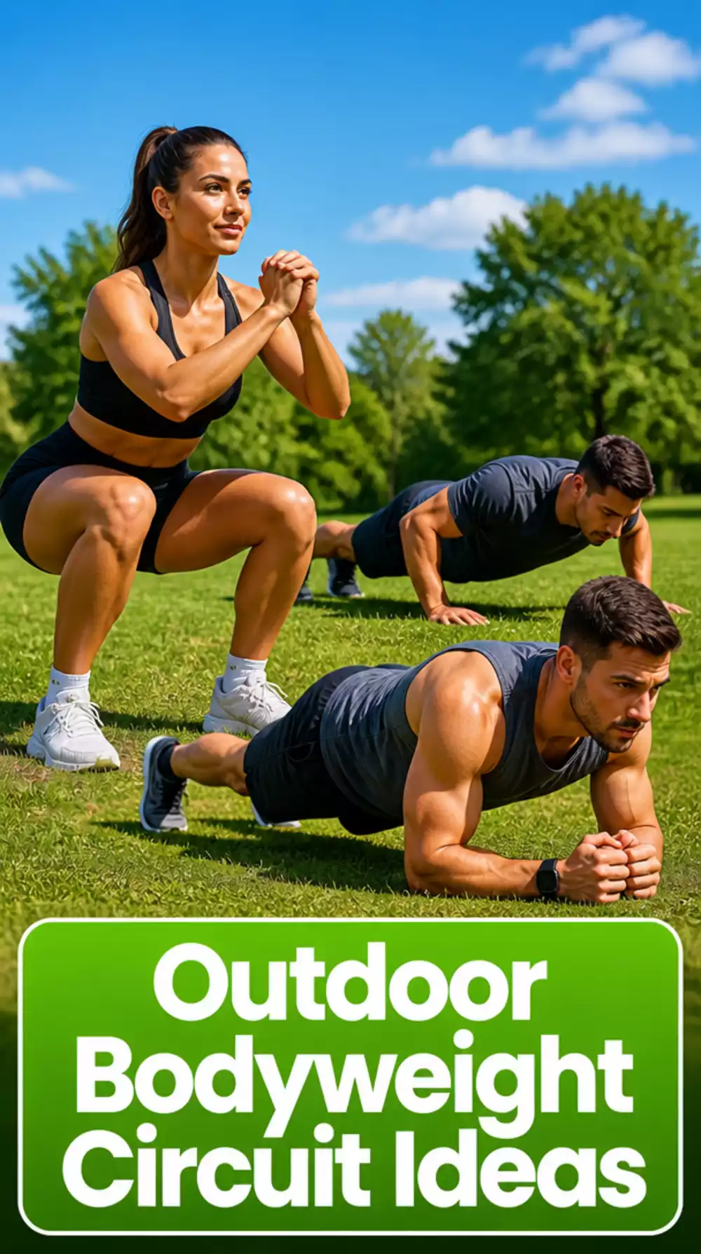 Outdoor Beginner Bodyweight Circuit That Needs Only a Patch of Grass