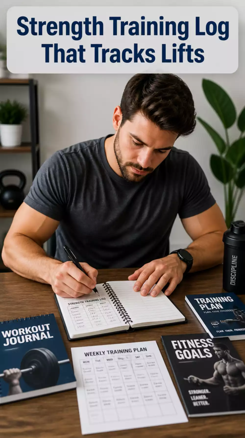 The Strength Training Log That Tracks Every Beginner Lift and Rep