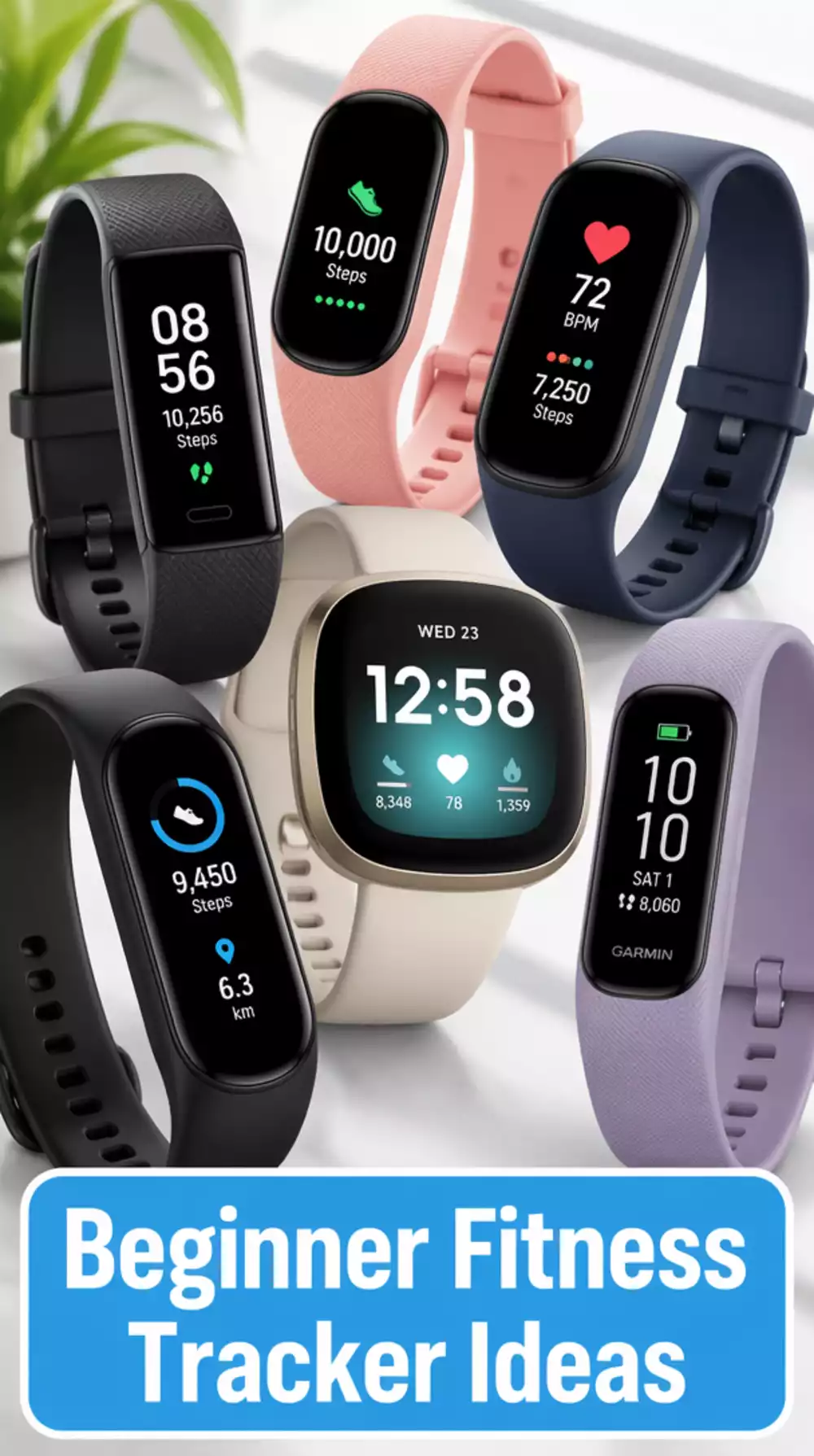 Beginner Fitness Tracker That Counts Steps and Calories on Every Walk
