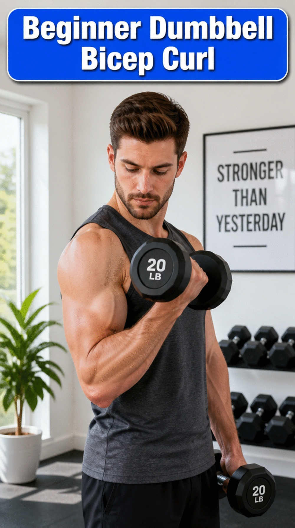 Beginner Dumbbell Bicep Curl That Builds Arm Strength for New Lifters