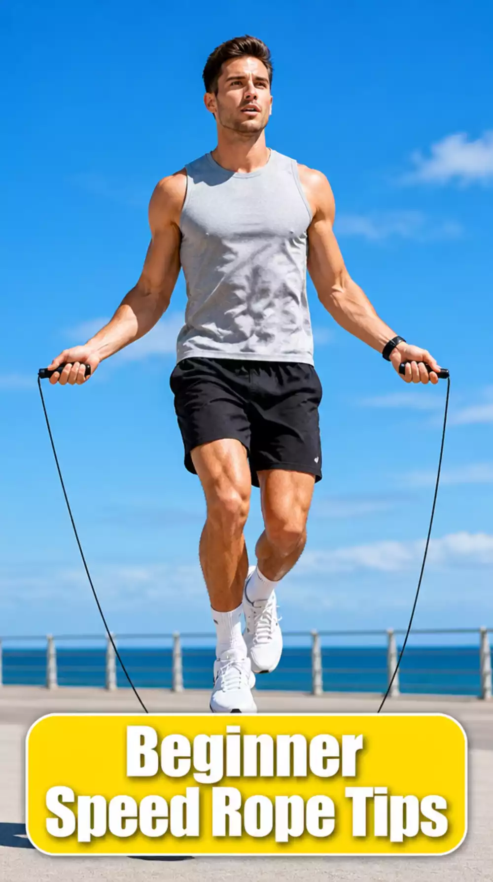 Beginner Speed Rope That Allows Faster Skipping as Fitness Level Improves