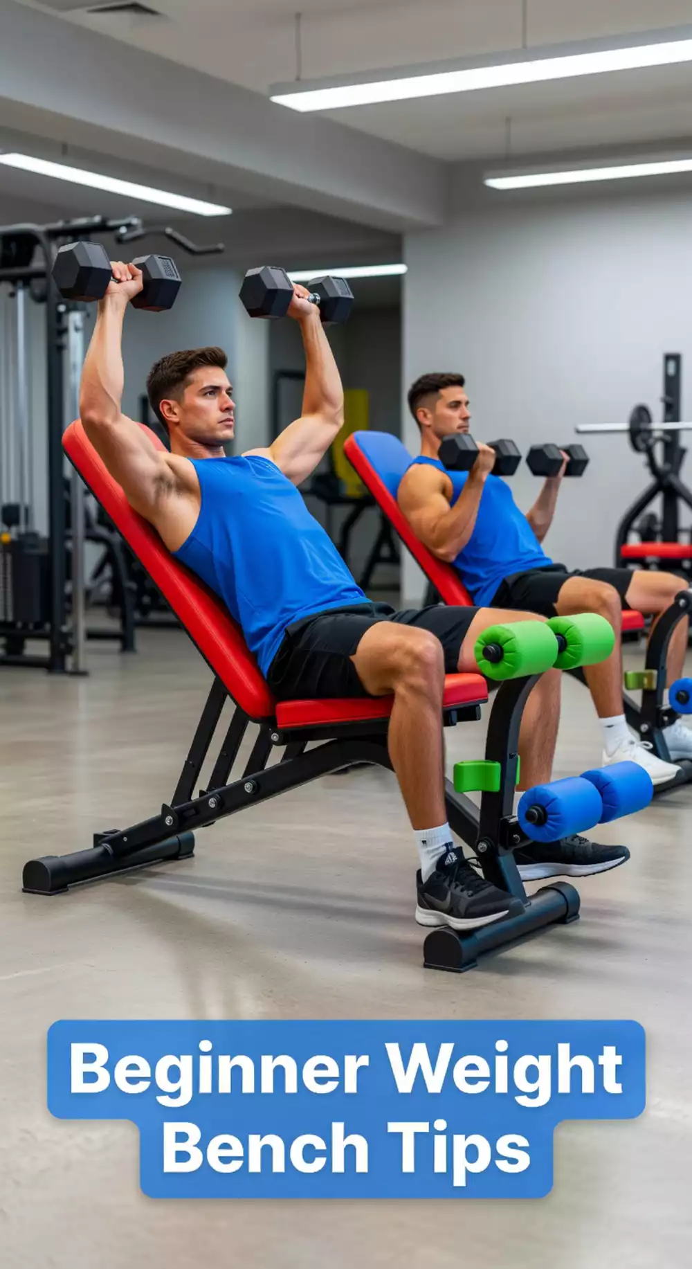 Adjustable Weight Bench for Beginners Adding Machine-Free Movements