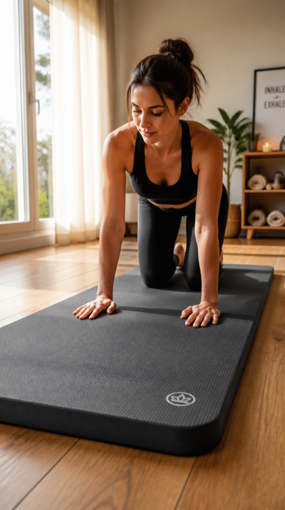 Thick Pilates Mat for Beginners That Cushions Every Spine Exercise Properly