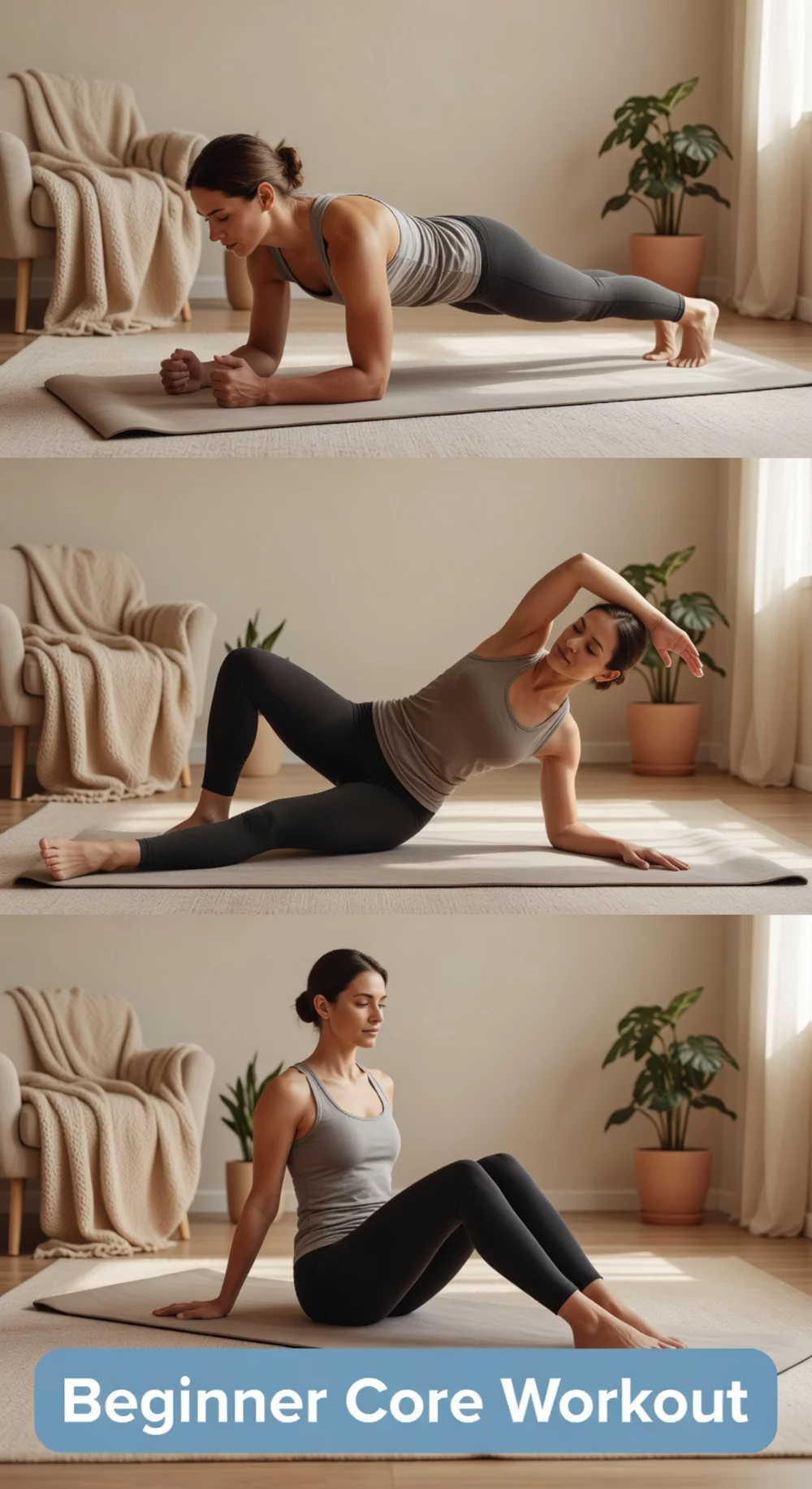 Beginner No-Jump Core Workout That Tones Abs Without a Single Jumping Move