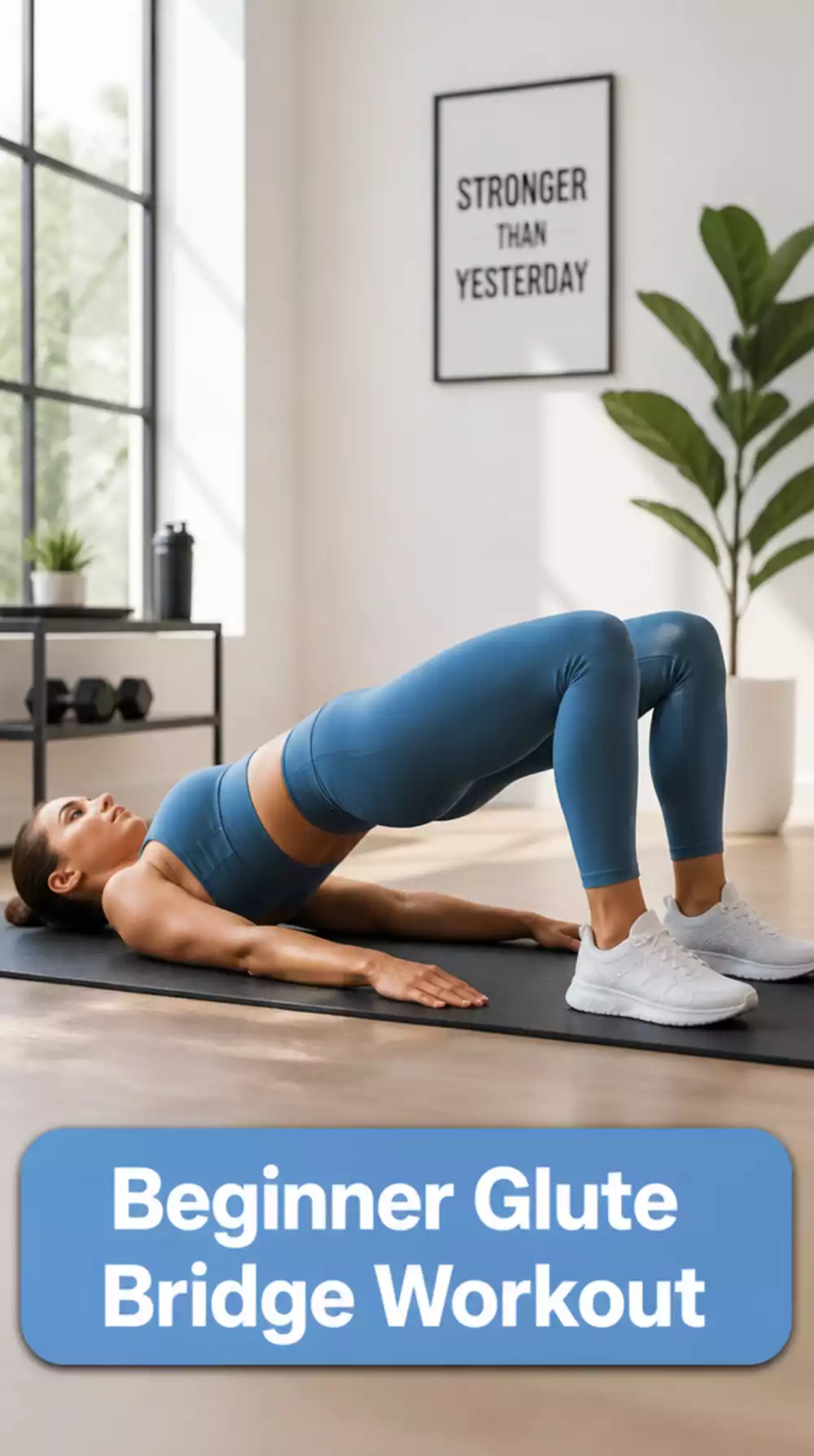 Beginner Glute Bridge That Activates Glutes Before Every Workout