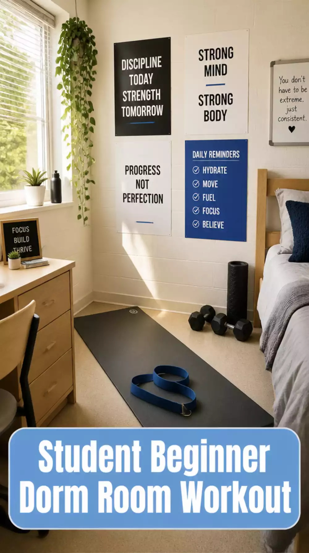 Student Beginner Dorm Room Workout That Needs No Equipment at All