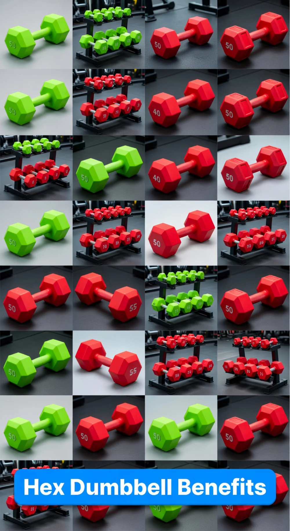 Beginner Hex Dumbbell That Sits Flat and Does Not Roll Away Mid-Set