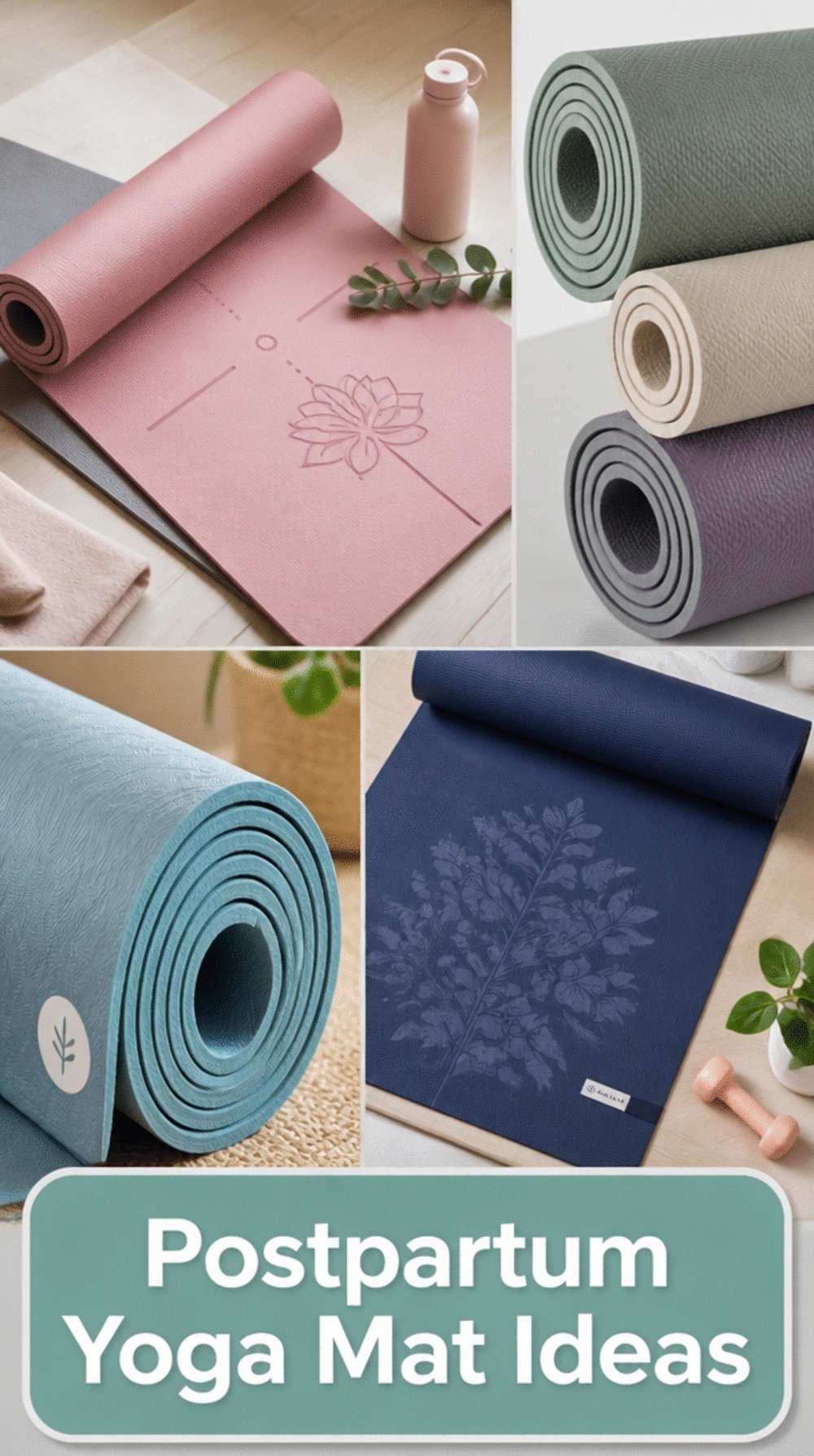 Postpartum Yoga Mat for Beginners That Supports Every Floor Recovery Exercise