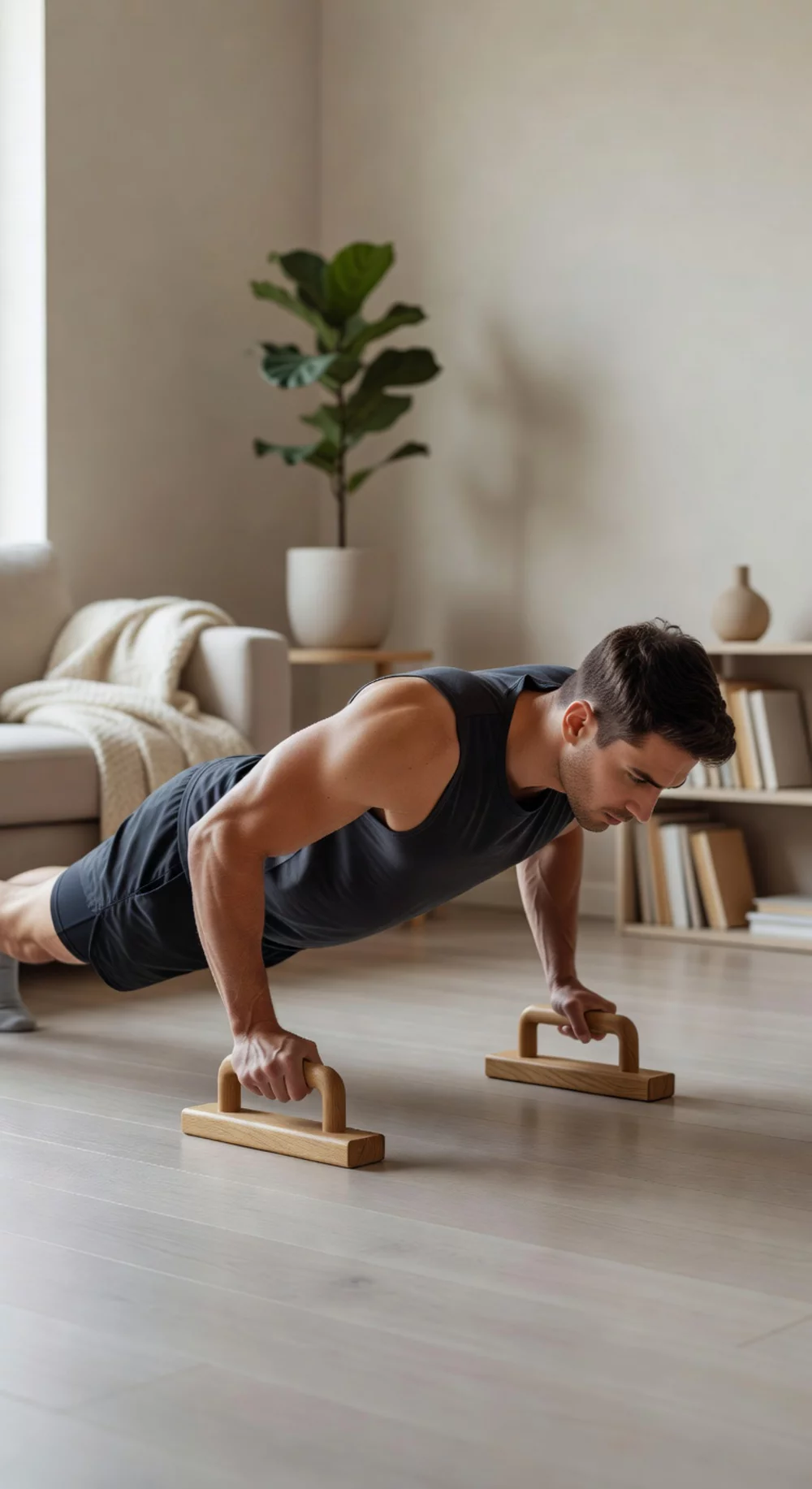 Apartment-Friendly Beginner Push-Up That Trains Upper Body in Total Silence